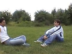 Young Gay Twinks Enjoy Fucking Outdoors In A Picnic
