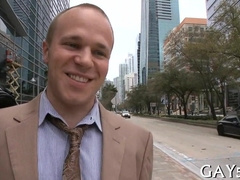 This dude can't resist getting his throat stuffed with a giant dong