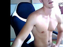 lad masturbates off and jizm