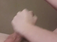 Humungous Pipe Solo Onanism with Jizz Shot on Tummy