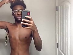 Boy black show big cock