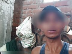Indian boy outdoor fun