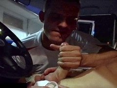 Steamy car park oral session with Shadow and Joshua