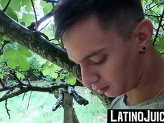 LatinoJuice.com - Latino studs Joel and Leo having intense outdoor barebacking