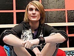 Casting session with emo ends with him jerking off for us