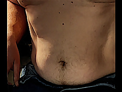 Moving Belly with Burping and internal digestion sounds.