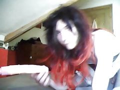 Fuck machine using my Mouth
