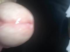 secret beautiful cock precum ooze closeup cum on camera lens