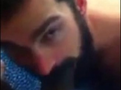 Perfect sucking of huge black cock