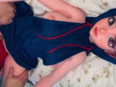 Small Penis Fucking And Cumming On Hooded Love Doll - Elsa Babe Silicone Love Doll Takanashi Mahiru