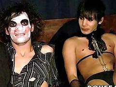 Halloween oral and handy for emo twinks