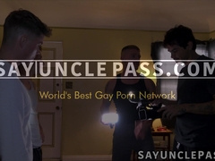 Xtian Mingles tight hole barely takes Colt Spence in raw gangbang