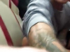 Jerk off on the train