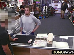 Straight guy sells his collectables at a pawn shop but sells more than that