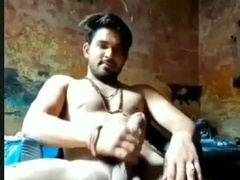 Desi fellow getting off on movie call with super-steamy wood