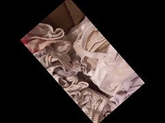 cum on my white bras (+ slow motion)