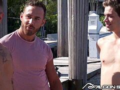 FalconStudios platinum-blonde Blows lollipop