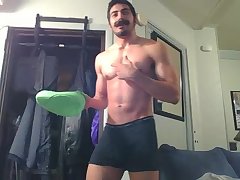 Hot Str8 Hunk Disguised As Luigi Shows Off And Plays With A Fleshlight