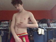 Smooth twink gets off with a big cock in gay amateur action