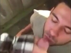 Cute Latin Hunk Sucks Big Cock and Eats Cum