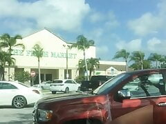Car Masturbation With Shackled Penis and Balls