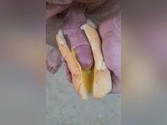 Guy Shoves His Cock Between Two Saucy Buns. Dp Creampie. Asmr. Hotdogs And Mustard
