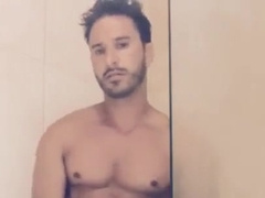 stroking in the douche four