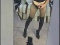 Asian Crossdresser Masturbates Solos