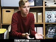 YoungPerps - Blonde Twink Fucked By Hung Security Guard