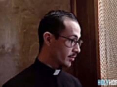 towheaded twunk Barebacked In Confessional Booth