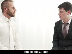MormonBoyz - Elder priest jacks jumpy youthfull Mormon man