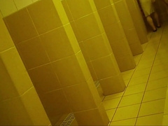 Naked men in public pool shower 2