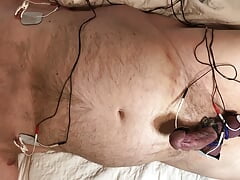 Ceiling cam - hands free orgasm - hard estim