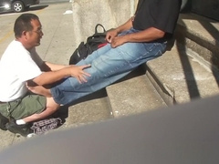 Smelly Feet Massage Outdoors