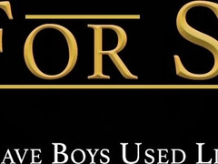 Daddy Felix Kamp dildo drills Canyon Cole while jerking him off