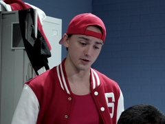 2 Young Guys Drill In The Locker Guest Room