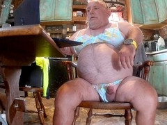 In english, man in panties, panty cum