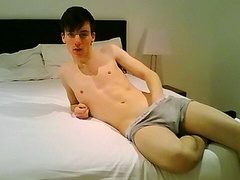 Twink hottie Jamie Smythe jacking off furiously