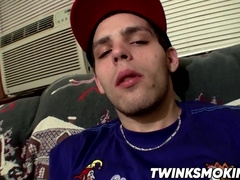 Drac and Nolan smoking and jerking their fat cocks for jizz