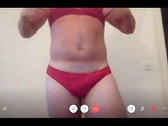 Man wearing panty love cum with finger inside pussy-hole
