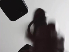 Ebony masculine solo hj jizz run in rivulets