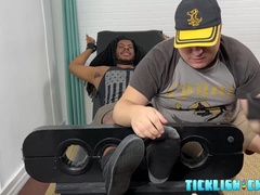 Black Amateur Is Ticklish Everywhere And Especially On Feet