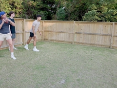 Cock-squeezing End - Football. Individual. Wet. Punch.