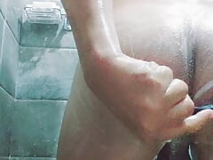 Stroking My Cock While My Low Hangers Slap