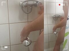 Another Security Guard spy shower and cum