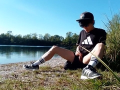 Caught Wanking I Stop My Masturbation Session Outdoor But I Still Crave To Cum Cause Im A Horny Boy