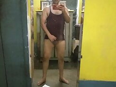 My Giant Oiled cock Masturbation - Hot Video