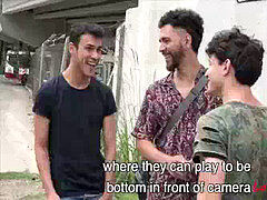 Latino super hot folks smash Outdoor