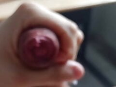 hard cuming with vibrator in tight ass