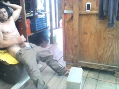 Faggot, solo, jerking-off